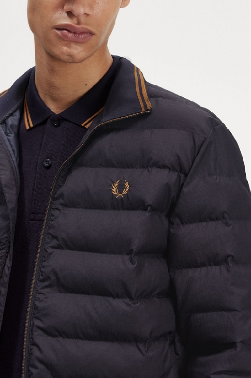 Fred Perry Insulated Men's Jackets Navy | UJO-650147