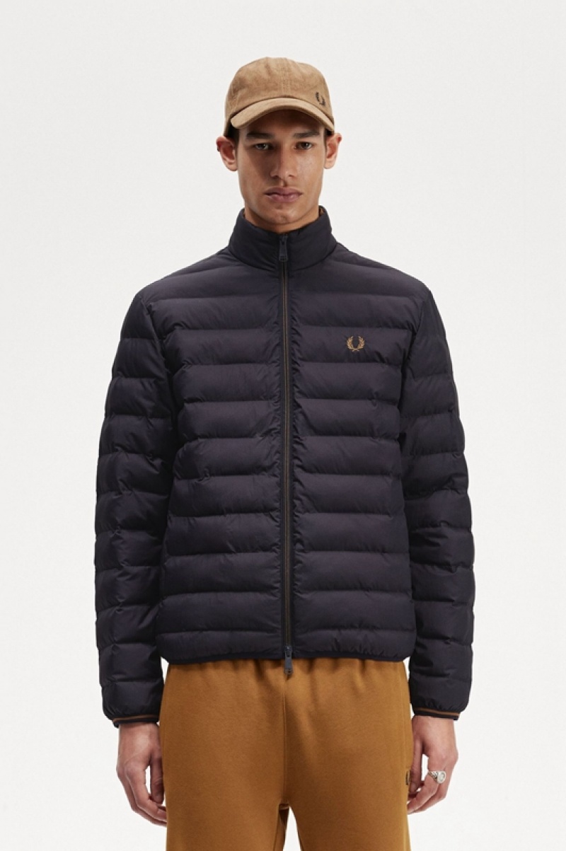 Fred Perry Insulated Men\'s Jackets Navy | UJO-650147