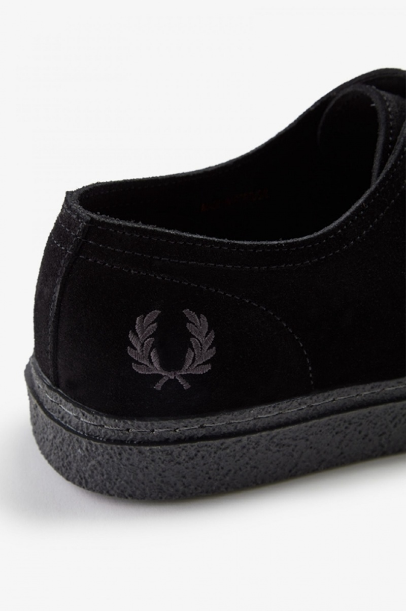 Fred Perry Linden Men's Sneakers Black | JBY-528736