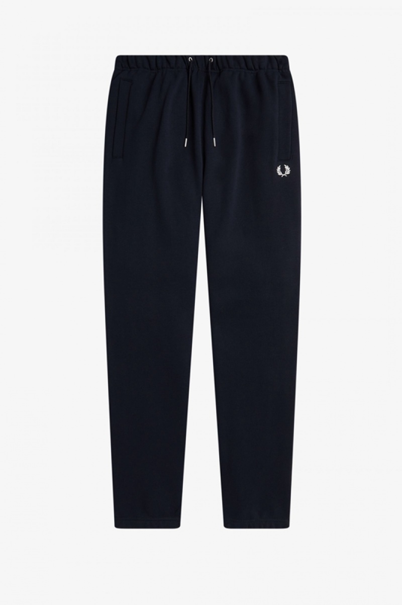 Fred Perry Loopback Men's Pants Navy | FCN-975036