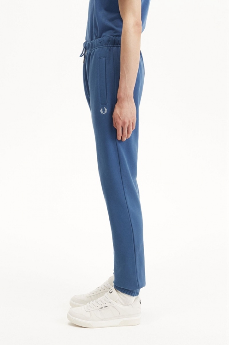 Fred Perry Loopback Men's Sweatpants Blue | LIP-538102