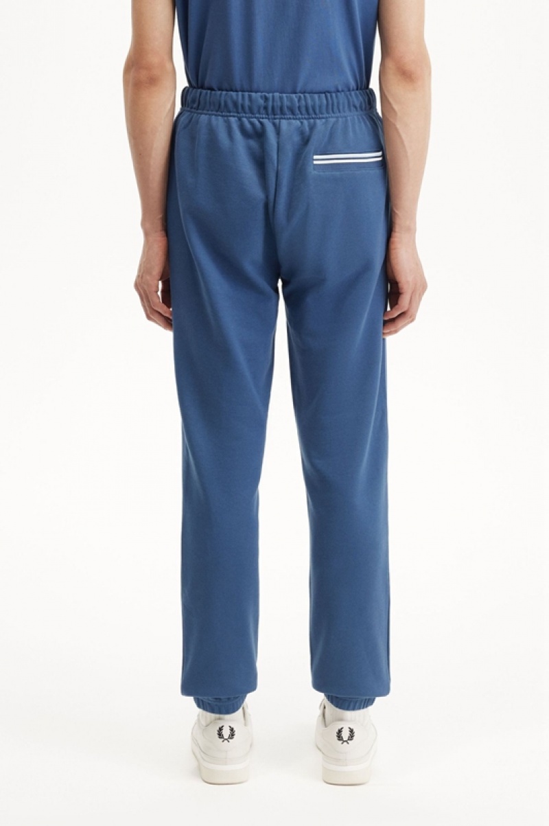 Fred Perry Loopback Men's Sweatpants Blue | LIP-538102