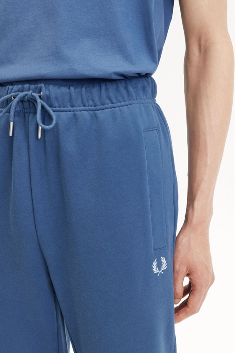 Fred Perry Loopback Men's Sweatpants Blue | LIP-538102