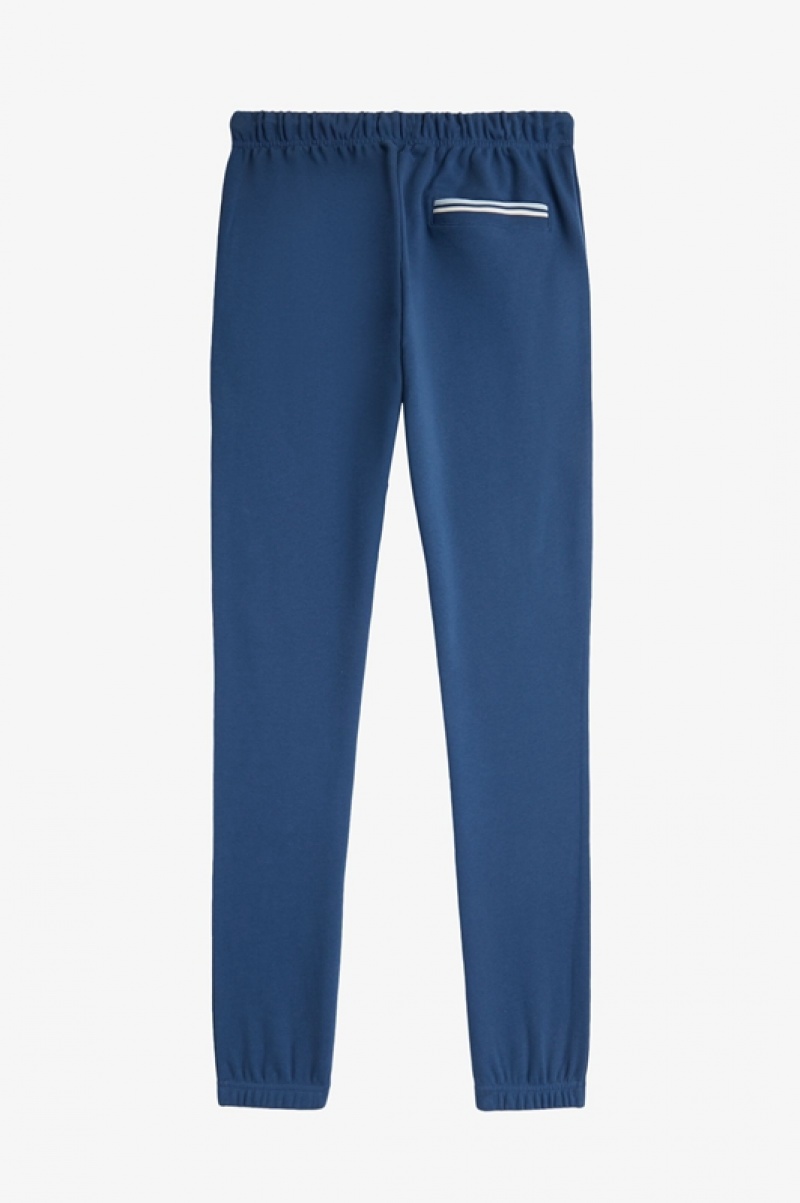 Fred Perry Loopback Men's Sweatpants Blue | LIP-538102