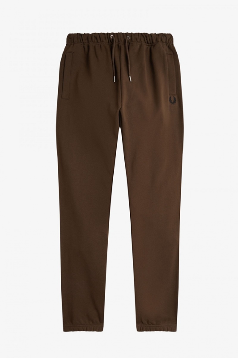 Fred Perry Loopback Men's Sweatpants Brown | MIV-071326