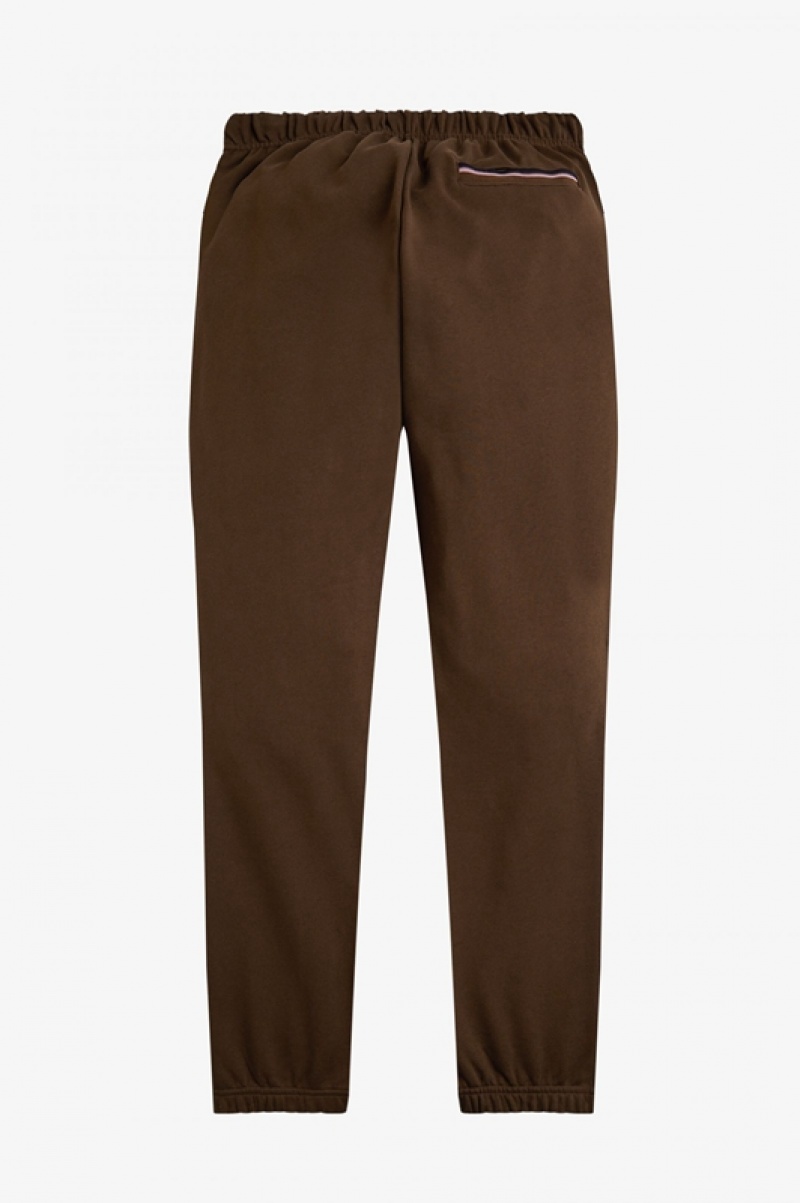 Fred Perry Loopback Men's Sweatpants Brown | MIV-071326