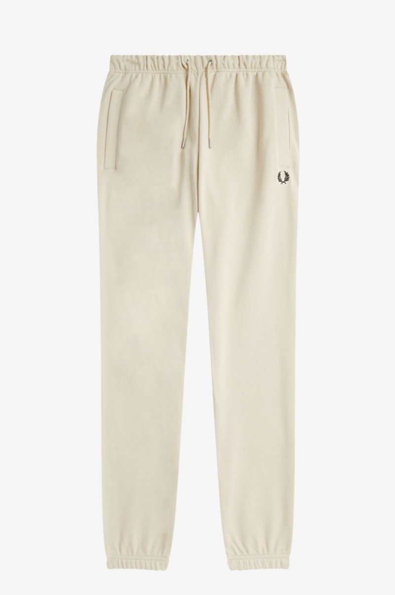 Fred Perry Loopback Men's Sweatpants White | TDJ-627350