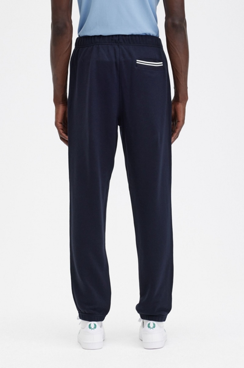 Fred Perry Loopback Sweatpant Men's Pants Navy | VTB-056498