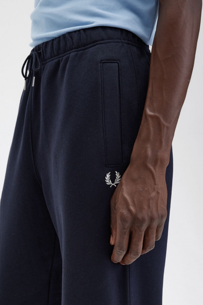 Fred Perry Loopback Sweatpant Men's Pants Navy | VTB-056498