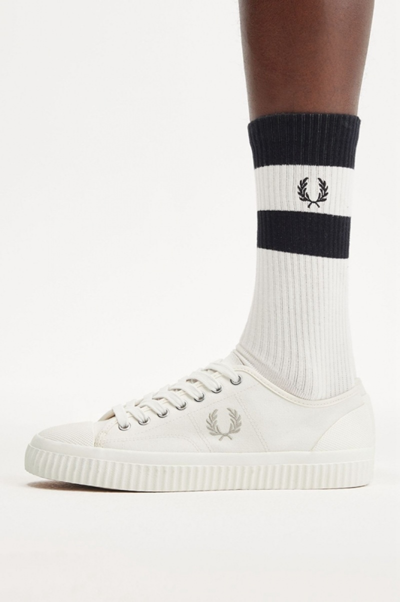 Fred Perry Low Hughes Men's Sneakers Beige | EDO-512397