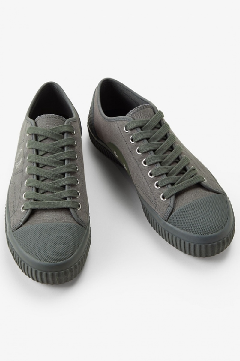 Fred Perry Low Hughes Men's Sneakers Grey | UQG-520896