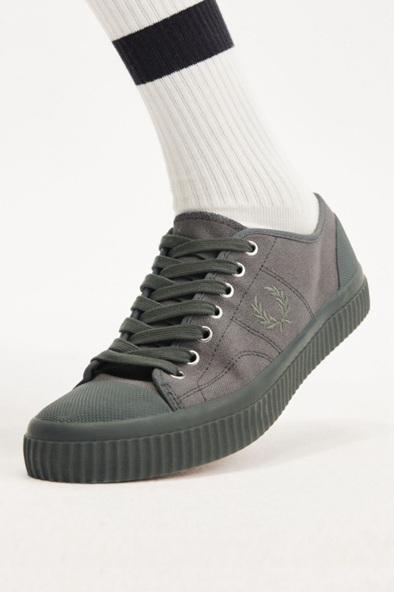 Fred Perry Low Hughes Men's Sneakers Grey | UQG-520896