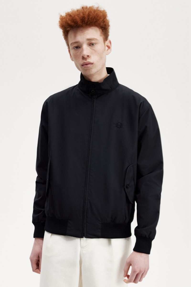 Fred Perry Made In England Men's Jackets Black | AYE-219863