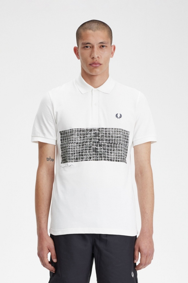 Fred Perry Margaret Howell Men's Shirts White | AZL-140853