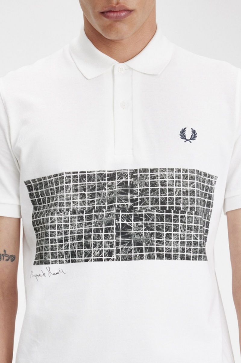 Fred Perry Margaret Howell Men's Shirts White | AZL-140853