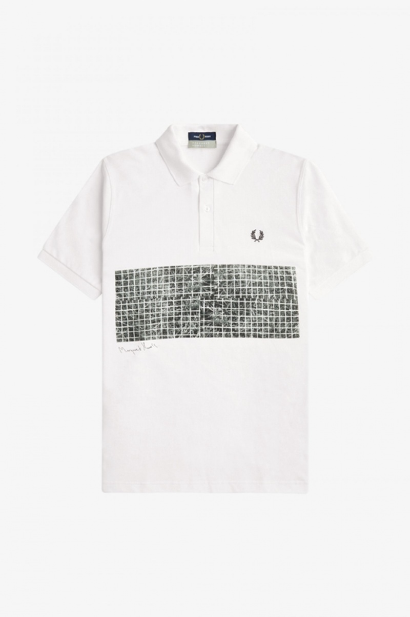 Fred Perry Margaret Howell Men\'s Shirts White | AZL-140853