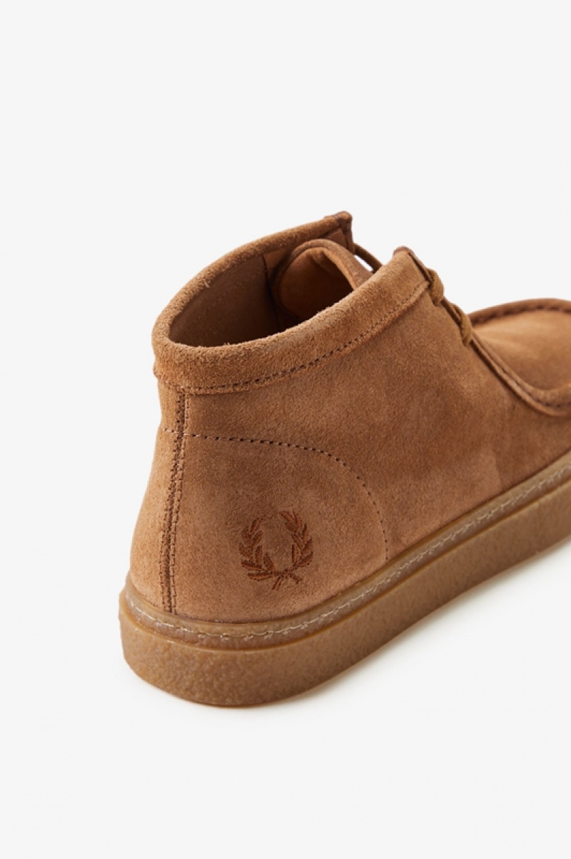 Fred Perry Mid Dawson Men's Boots Brown | OKB-539216