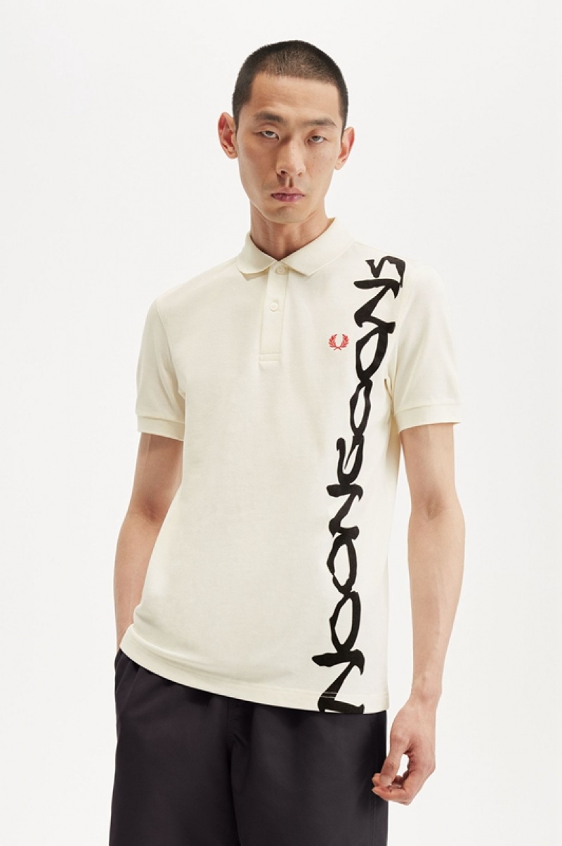 Fred Perry Noon Goons Men's Shirts White | KPM-604357