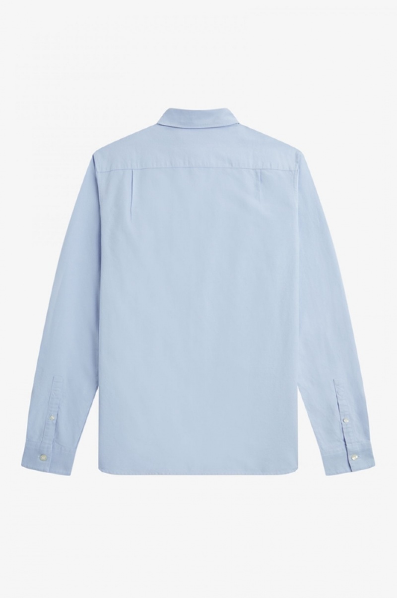 Fred Perry Oxford Men's Shirts Blue | PWS-907468