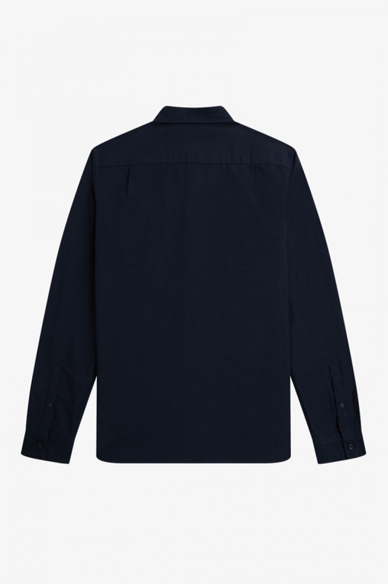 Fred Perry Oxford Men's Shirts Navy | WRN-706214