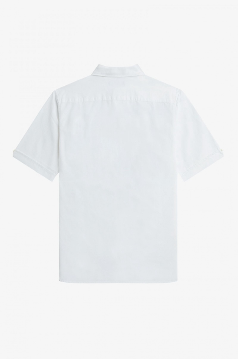 Fred Perry Oxford Men's Shirts White | JYV-571892