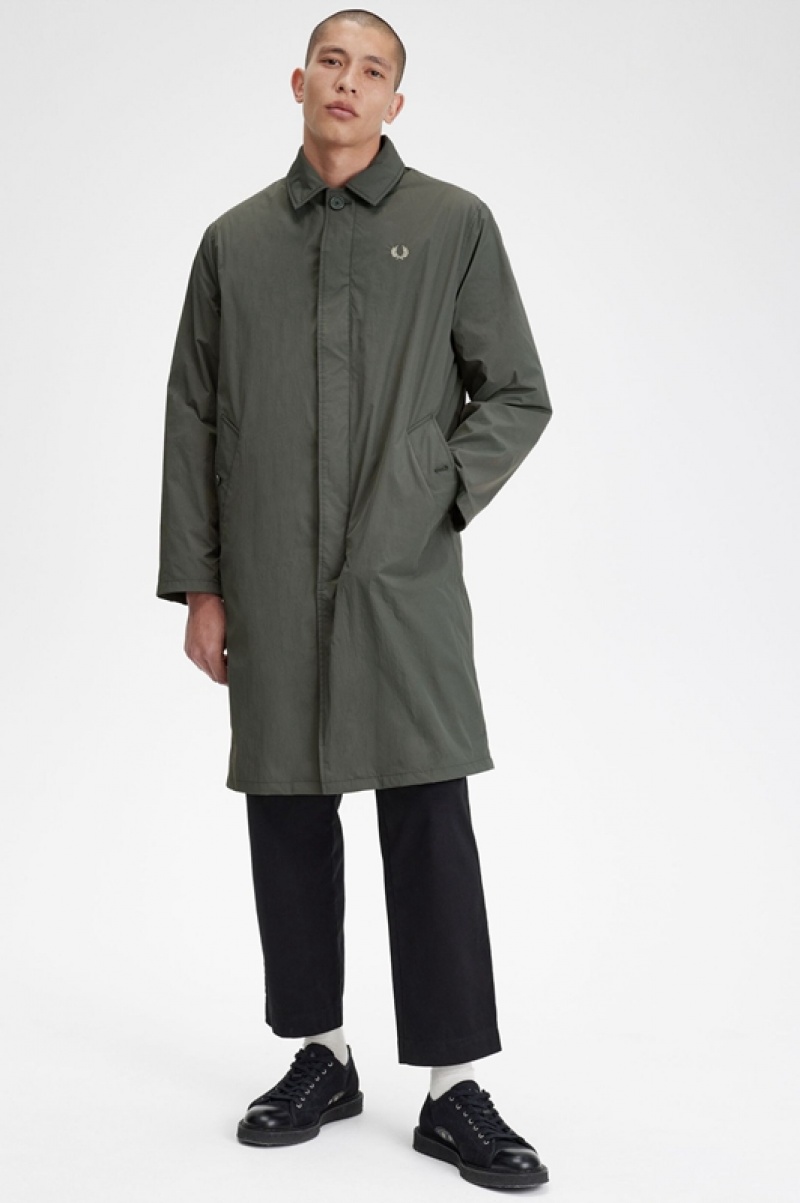 Fred Perry Shell Mac Men's Jackets Green | UMW-406281