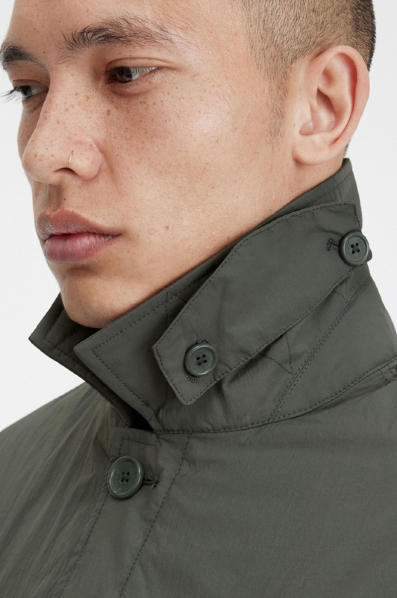 Fred Perry Shell Mac Men's Jackets Green | UMW-406281