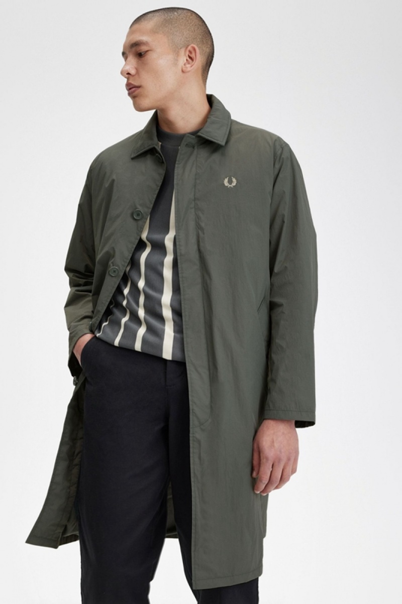 Fred Perry Shell Mac Men's Jackets Green | UMW-406281