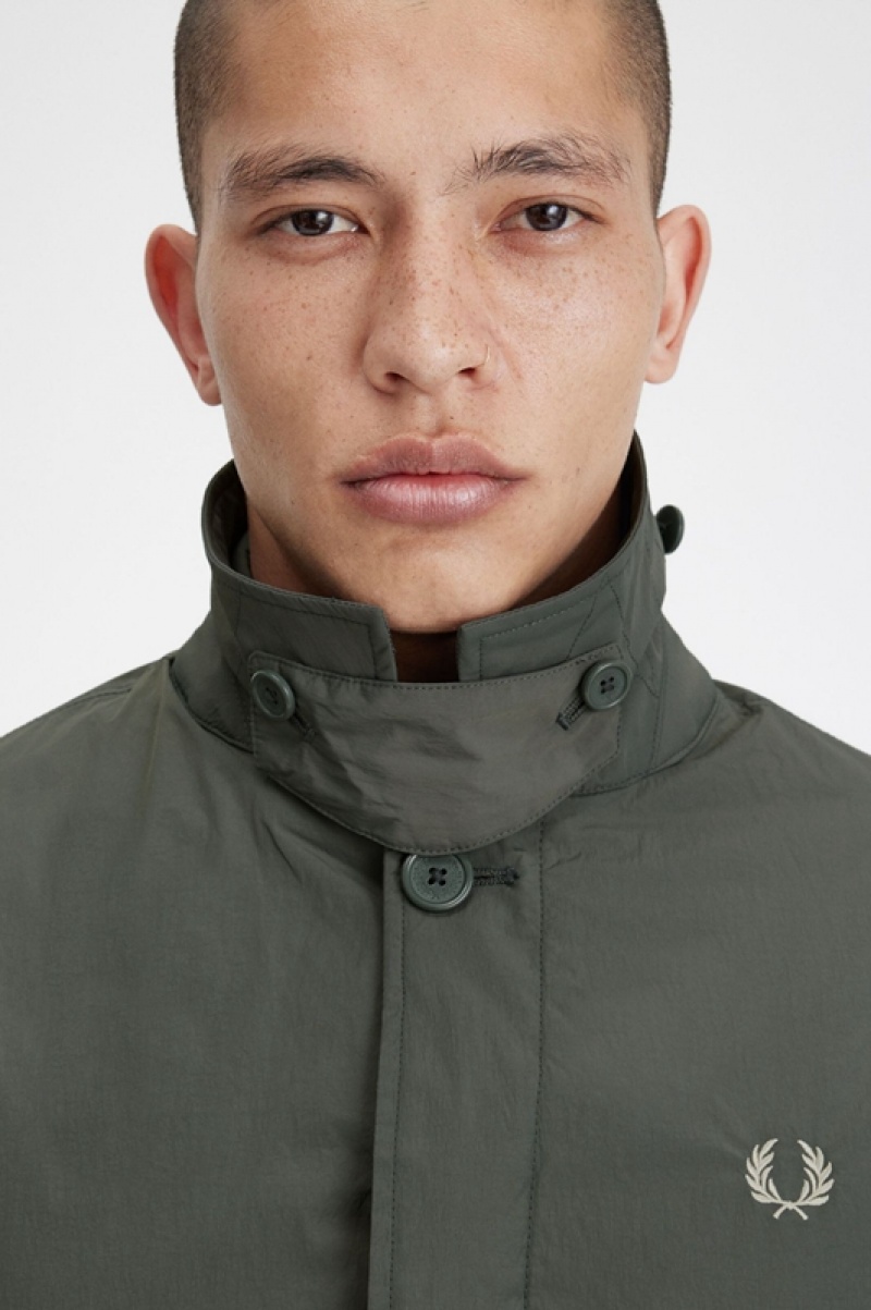 Fred Perry Shell Mac Men's Jackets Green | UMW-406281