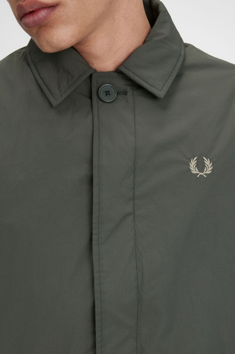 Fred Perry Shell Mac Men's Jackets Green | UMW-406281