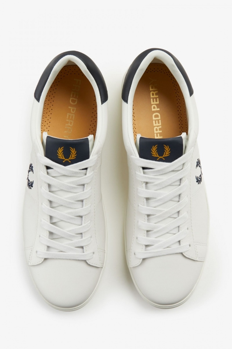 Fred Perry Spencer Men's Sneakers White | FEA-604925