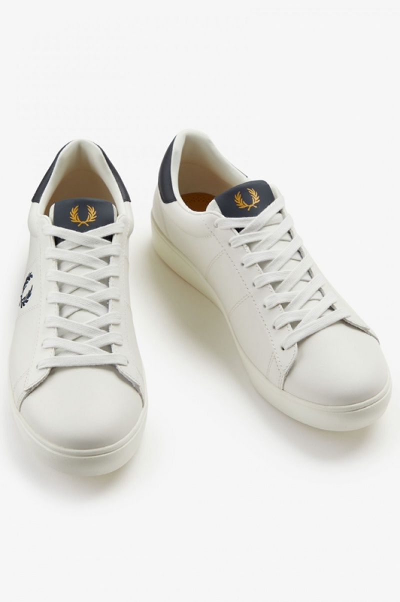 Fred Perry Spencer Men's Sneakers White | FEA-604925