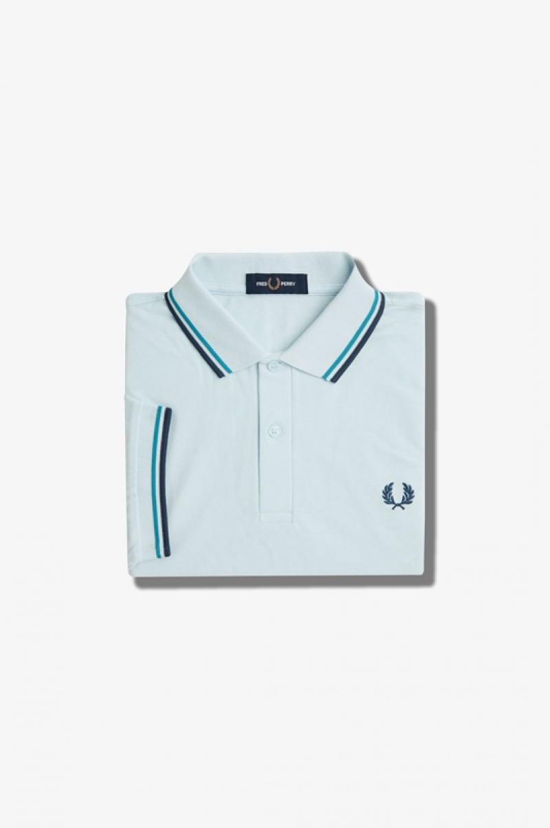 Fred Perry The Fred Perry Men's Polo Shirts Blue | BMQ-406952