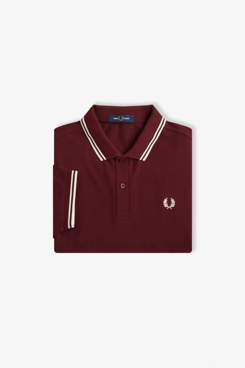 Fred Perry The Fred Perry Men's Polo Shirts Burgundy | UHF-680247