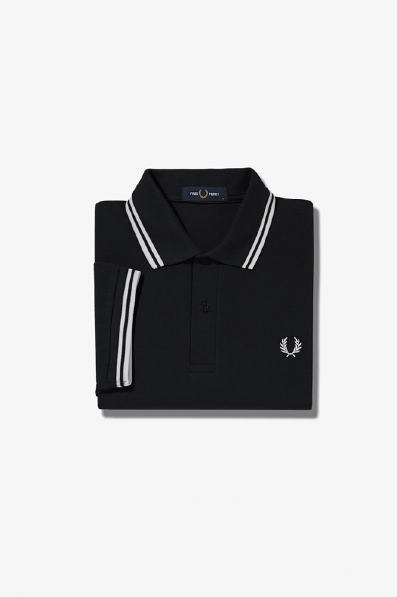 Fred Perry The Fred Perry Men's Polo Shirts Black | FPN-735186