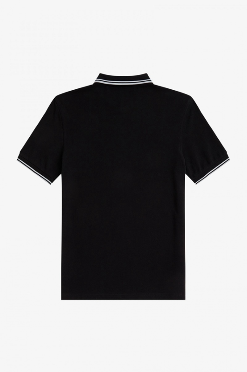 Fred Perry The Fred Perry Men's Polo Shirts Black | FPN-735186