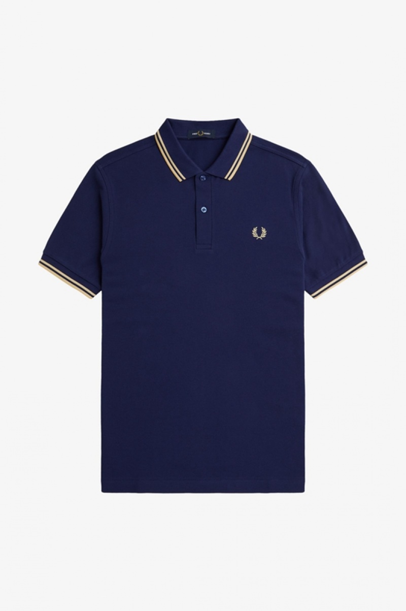 Fred Perry The Fred Perry Men's Polo Shirts Navy | AFX-320469