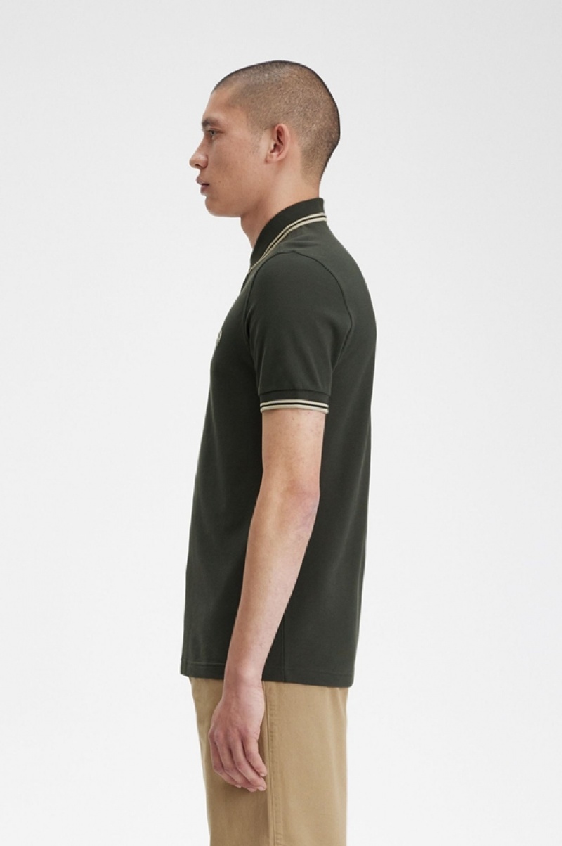 Fred Perry The Fred Perry Men's Polo Shirts Green | EKF-067135