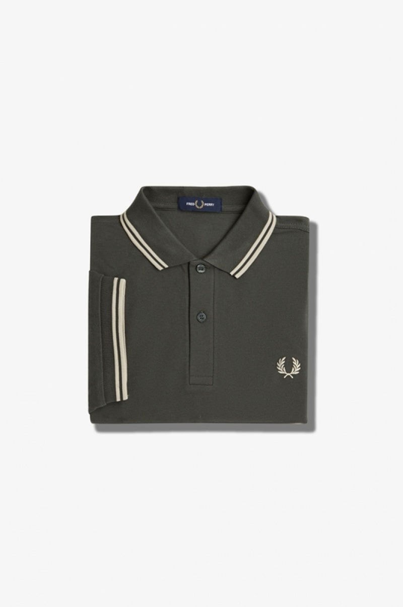 Fred Perry The Fred Perry Men's Polo Shirts Green | EKF-067135