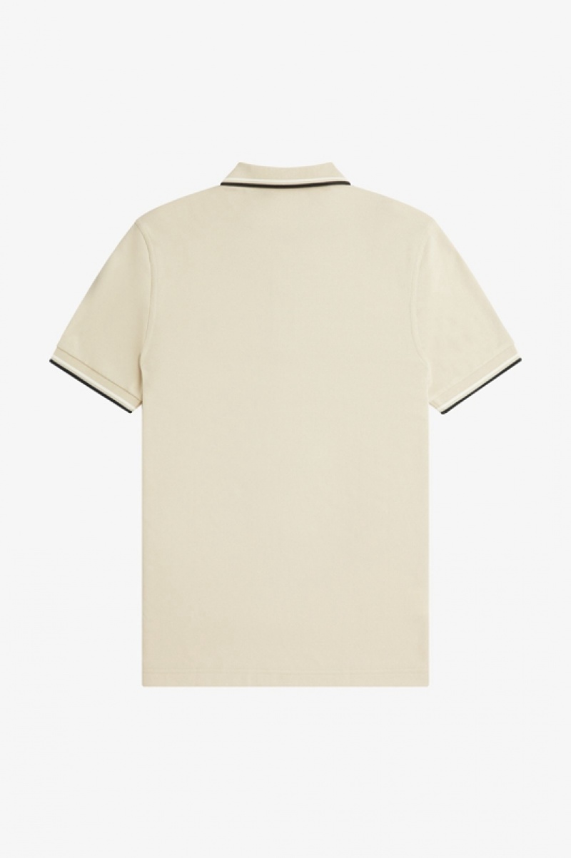 Fred Perry The Fred Perry Men's Polo Shirts Cream | QDO-871460