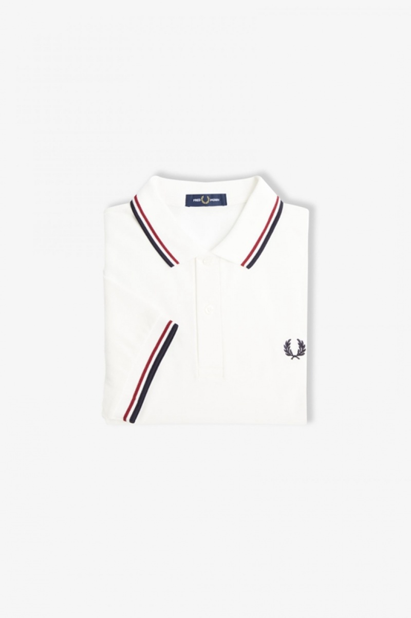 Fred Perry The Fred Perry Men's Polo Shirts White | GSE-978014