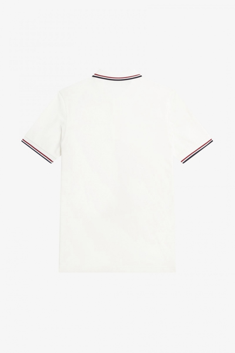 Fred Perry The Fred Perry Men's Polo Shirts White | GSE-978014