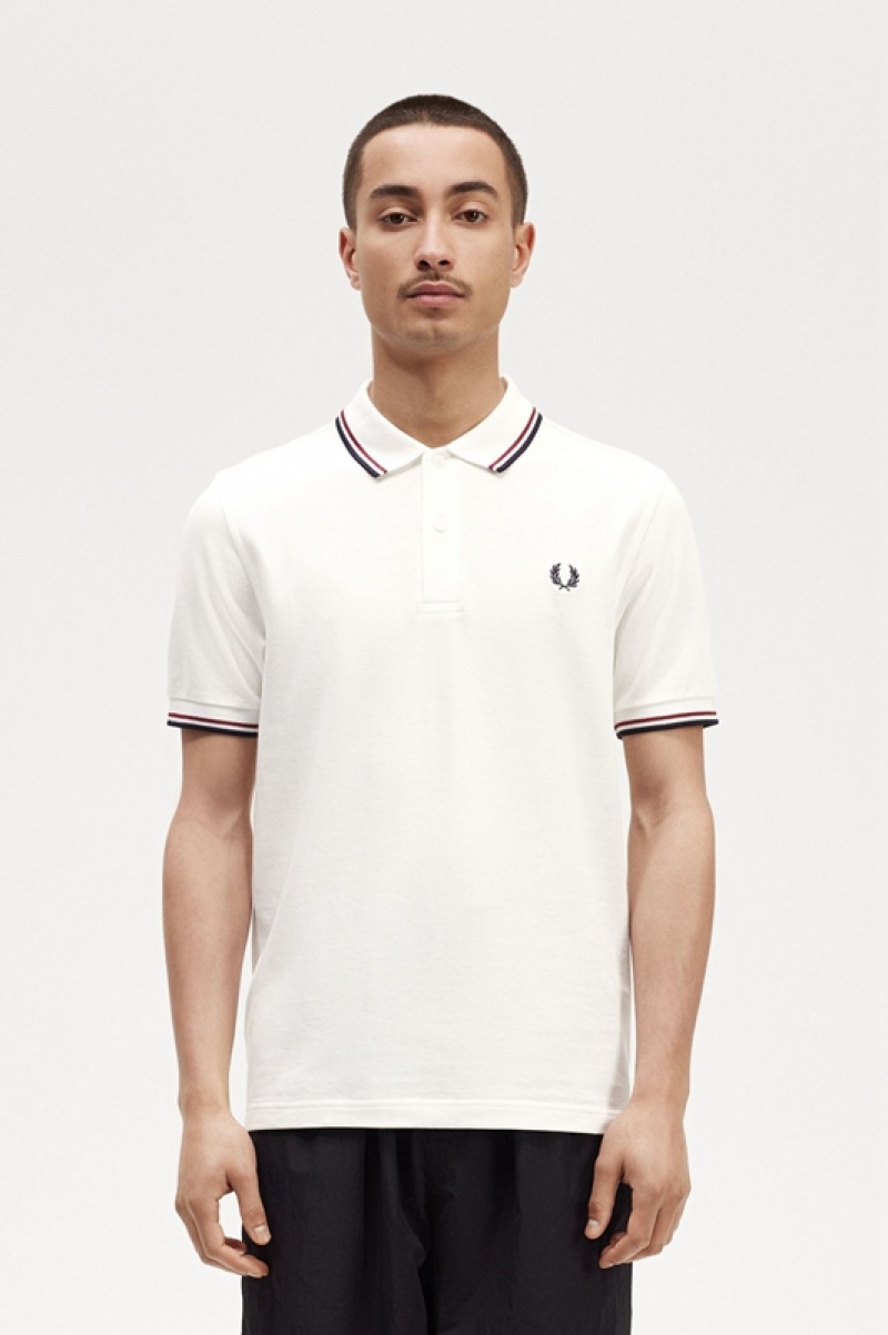 Fred Perry The Fred Perry Men\'s Polo Shirts White | GSE-978014