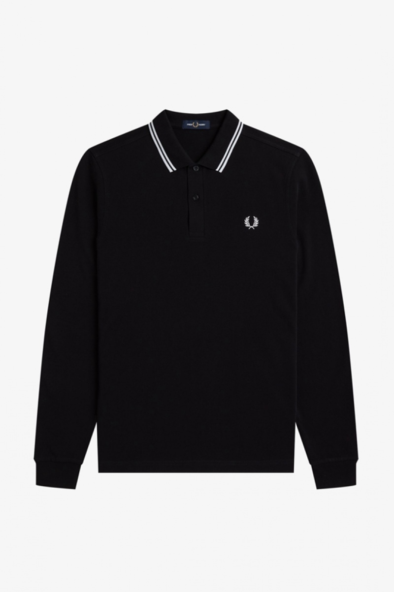 Fred Perry The Fred Perry Men's Polo Shirts Black | RNP-590687