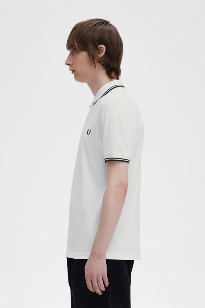 Fred Perry The Fred Perry Men's Polo Shirts White | TMP-827394