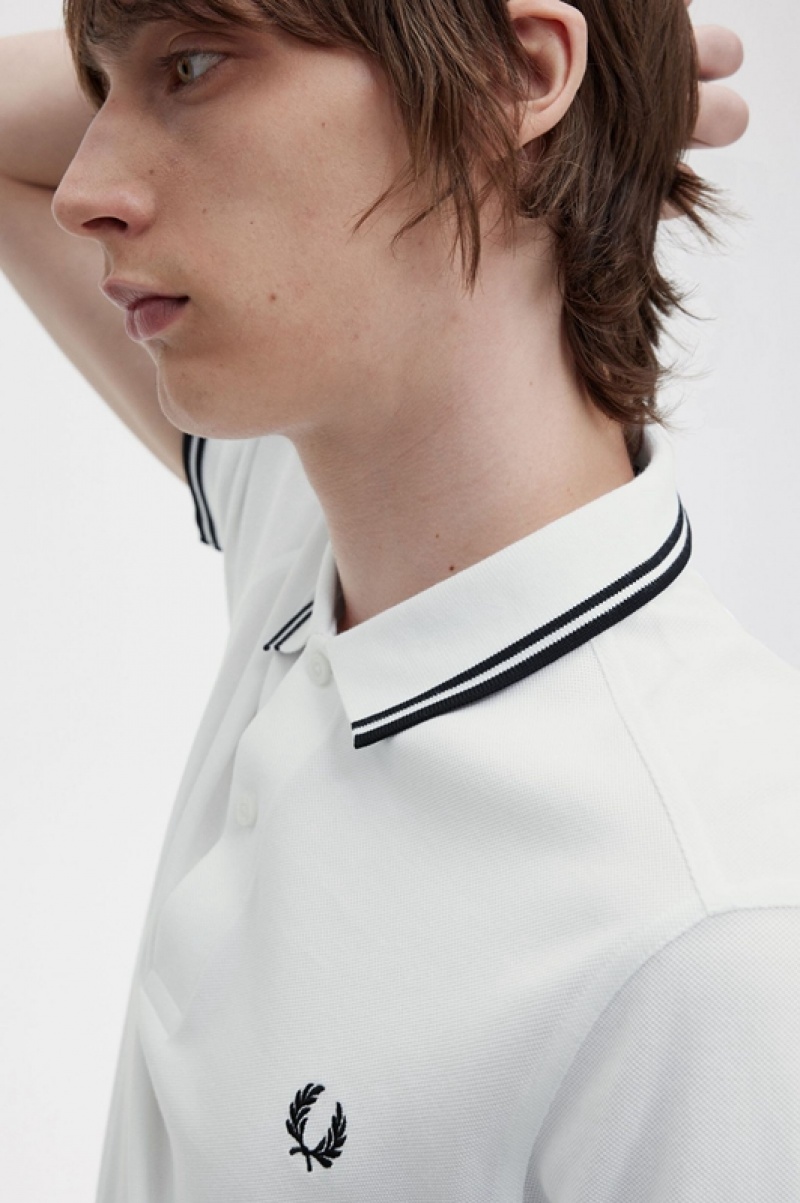 Fred Perry The Fred Perry Men's Polo Shirts White | TMP-827394