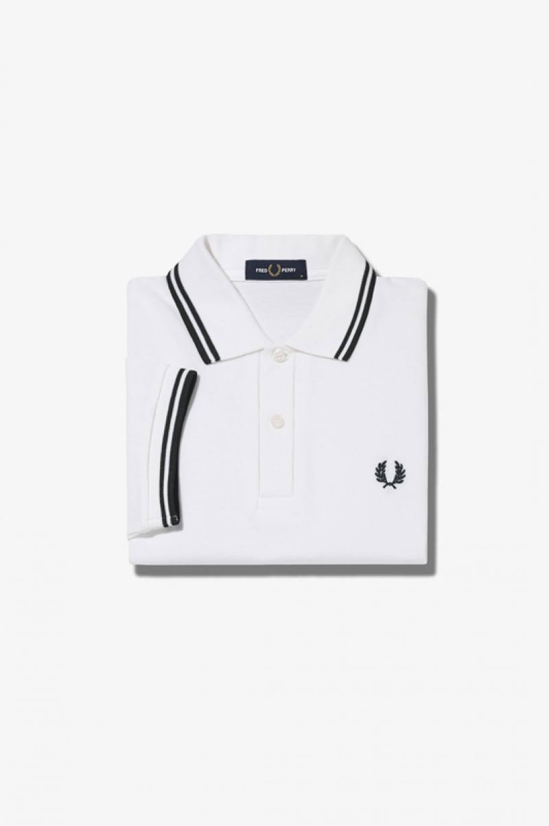 Fred Perry The Fred Perry Men's Polo Shirts White | TMP-827394