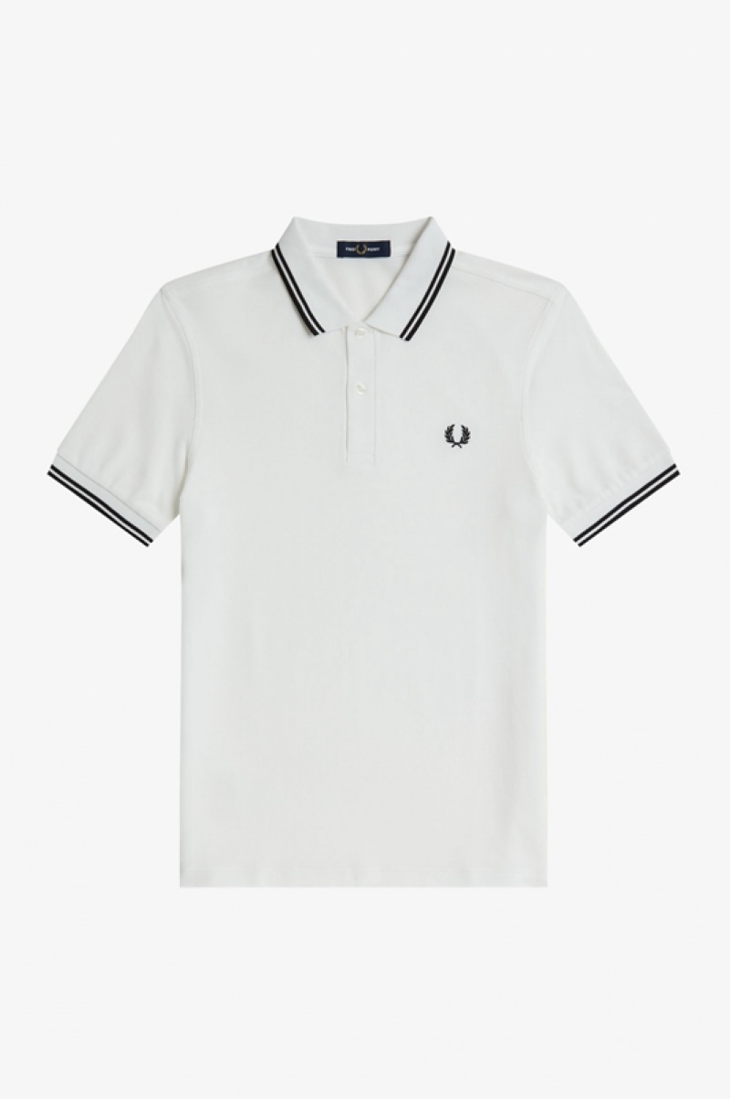 Fred Perry The Fred Perry Men's Polo Shirts White | TMP-827394