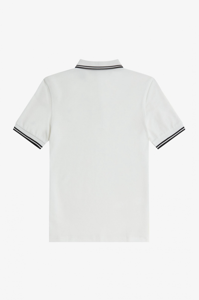 Fred Perry The Fred Perry Men's Polo Shirts White | TMP-827394