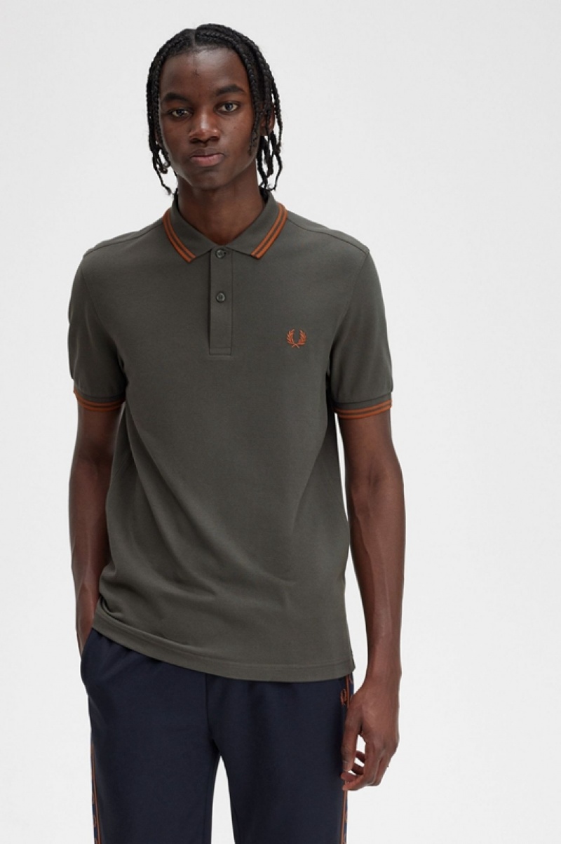 Fred Perry The Fred Perry Men's Polo Shirts Green | AHF-625709